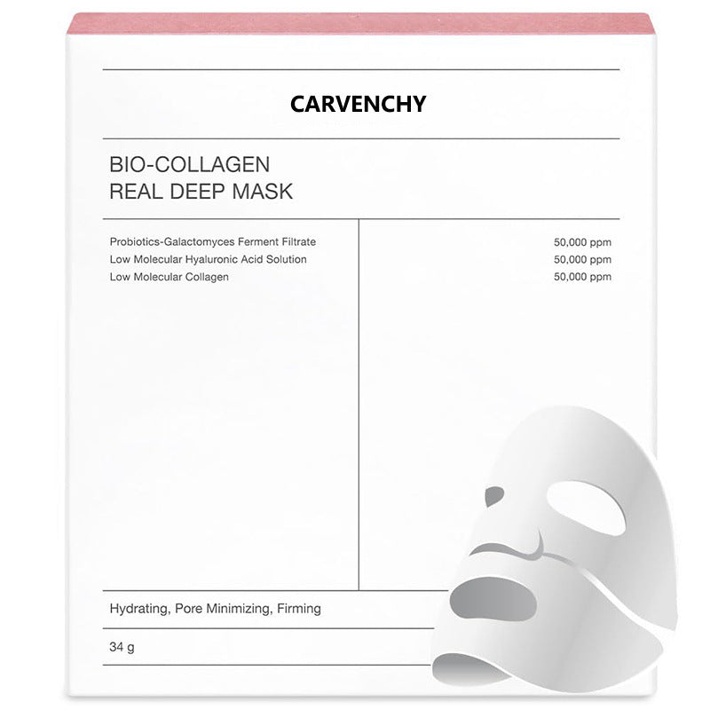 Bio-Collagen Real Deep Mask by Carvenchy - Hydrating, Pore Minimizing, Firming Facial Sheet Mask