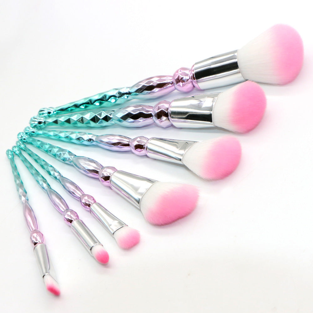 Premium Iridescent Makeup Brush Set