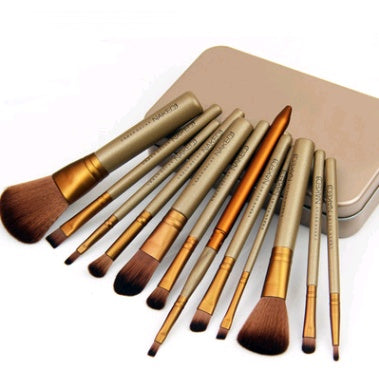 15-Piece Professional Makeup Brush Set with Portable Case