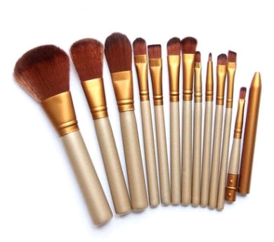 15-Piece Professional Makeup Brush Set with Portable Case