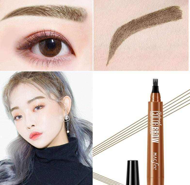 Waterproof Eyebrow Pencil - Sweatproof Precision Tool Light coffee