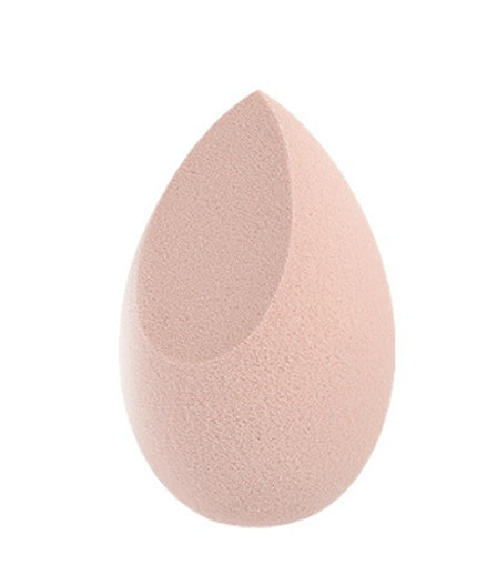 Soft, teardrop-shaped beauty blender for makeup application from 6ixDrips cosmetic brand.