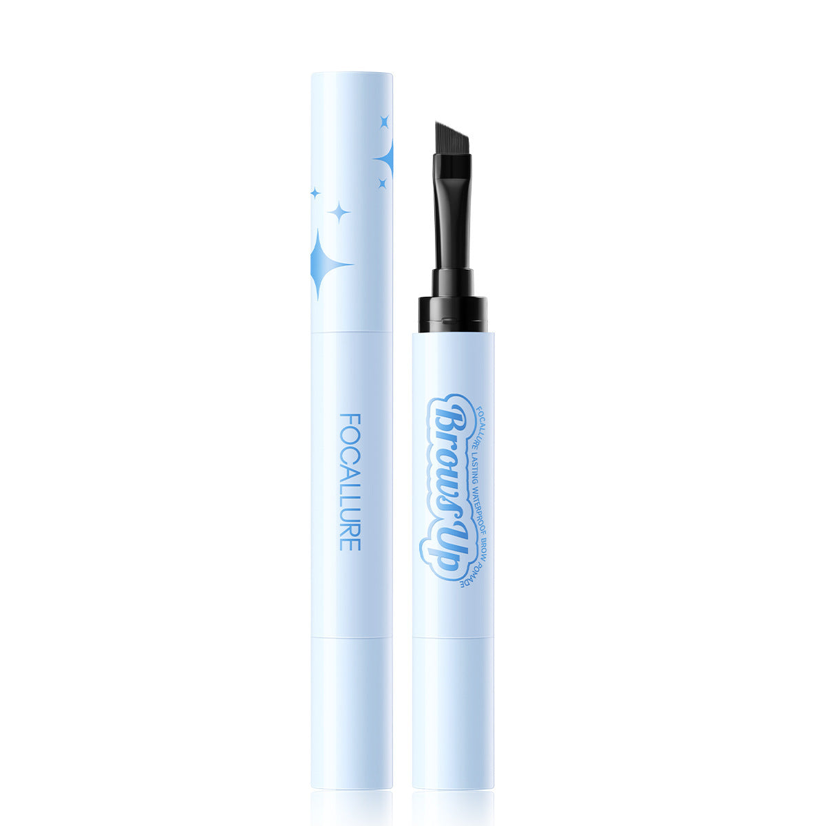 Two-in-one 3D eyebrow gel cream eyeliner pencil with 3 waterproof and long-lasting makeup colors from the 6ixDrips beauty brand.