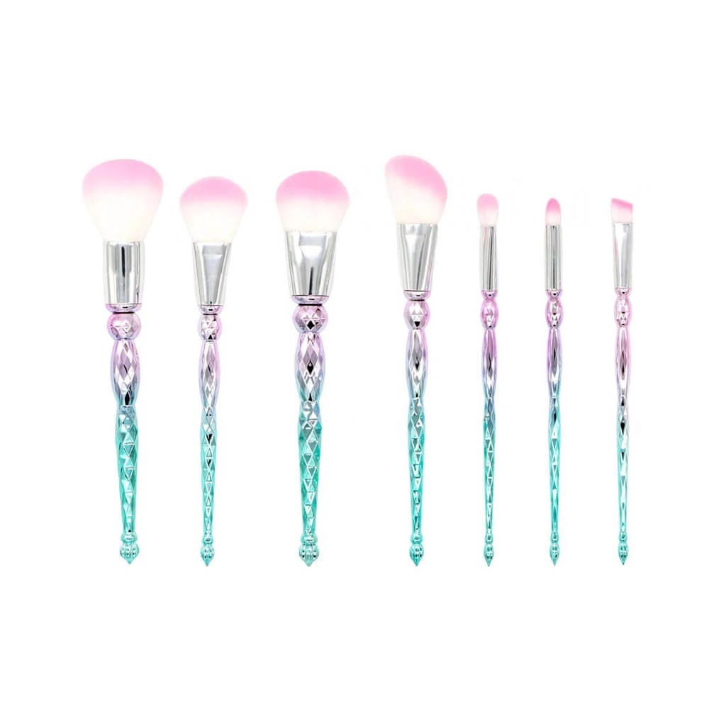 Premium Iridescent Makeup Brush Set