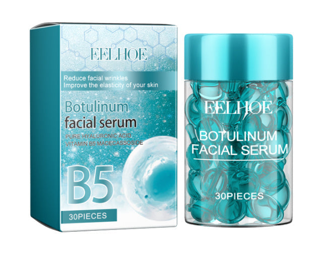 Botulinum facial serum capsules by 6ixDrips to reduce wrinkles and improve skin elasticity.