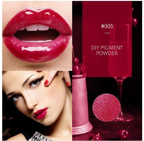 Alluring red lip gloss and pigment powder from 6ixDrips cosmetics