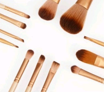 15-Piece Professional Makeup Brush Set with Portable Case