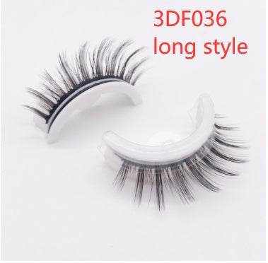 Reusable Mink Lashes - Luxurious 3D False Eyelashes 3DF036 long style Square box in four colors 1PC