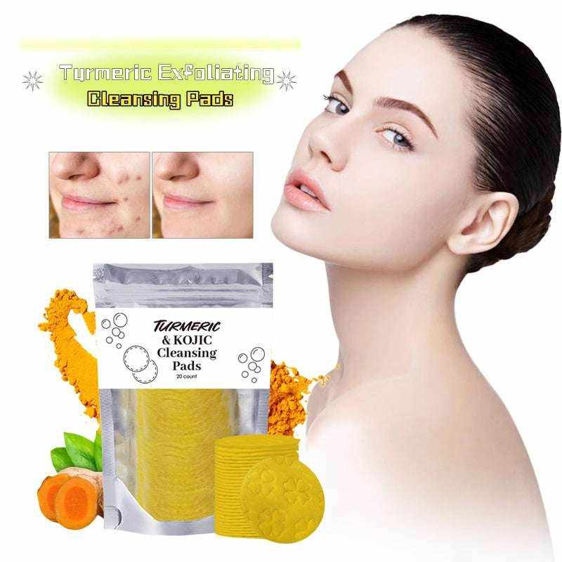 Turmeric Cleansing Pads - Exfoliating and Brightening Sponges