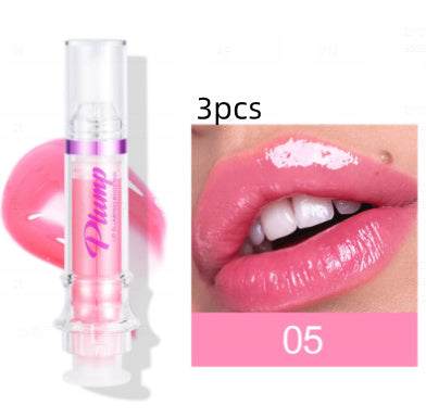 Three tubes of 6ixDrips New Tube Lip Rich Lip Color in slightly spicy lip honey glass lip gloss