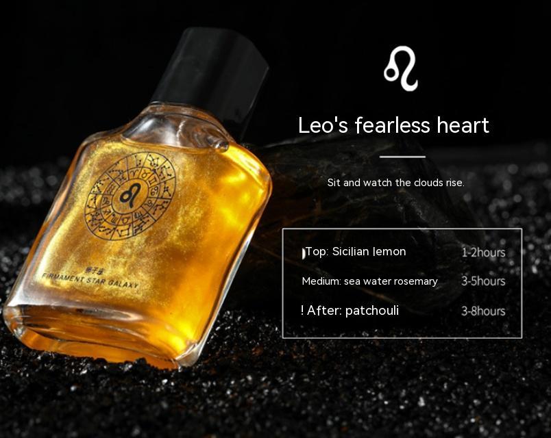 Long-lasting Leo constellation perfume with Sicilian lemon, sea water rosemary, and patchouli notes