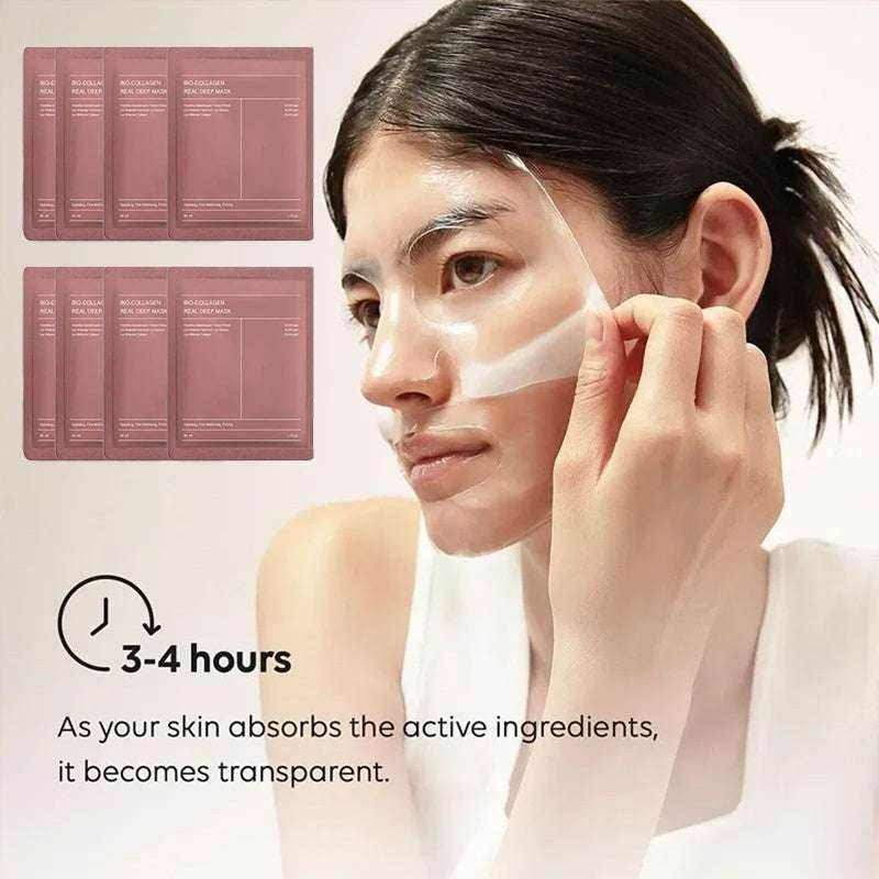 Deep Collagen Facial Mask - Overnight Hydration (4 Pack)