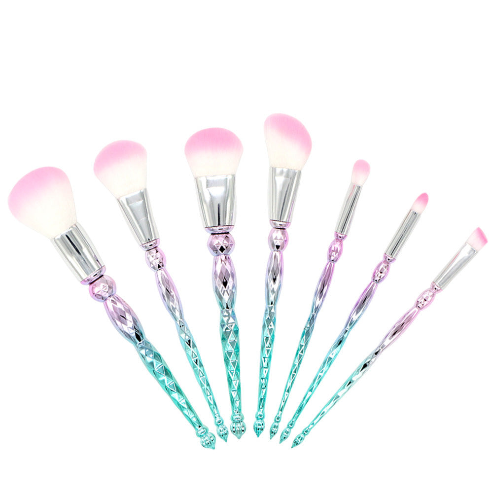 Premium Iridescent Makeup Brush Set