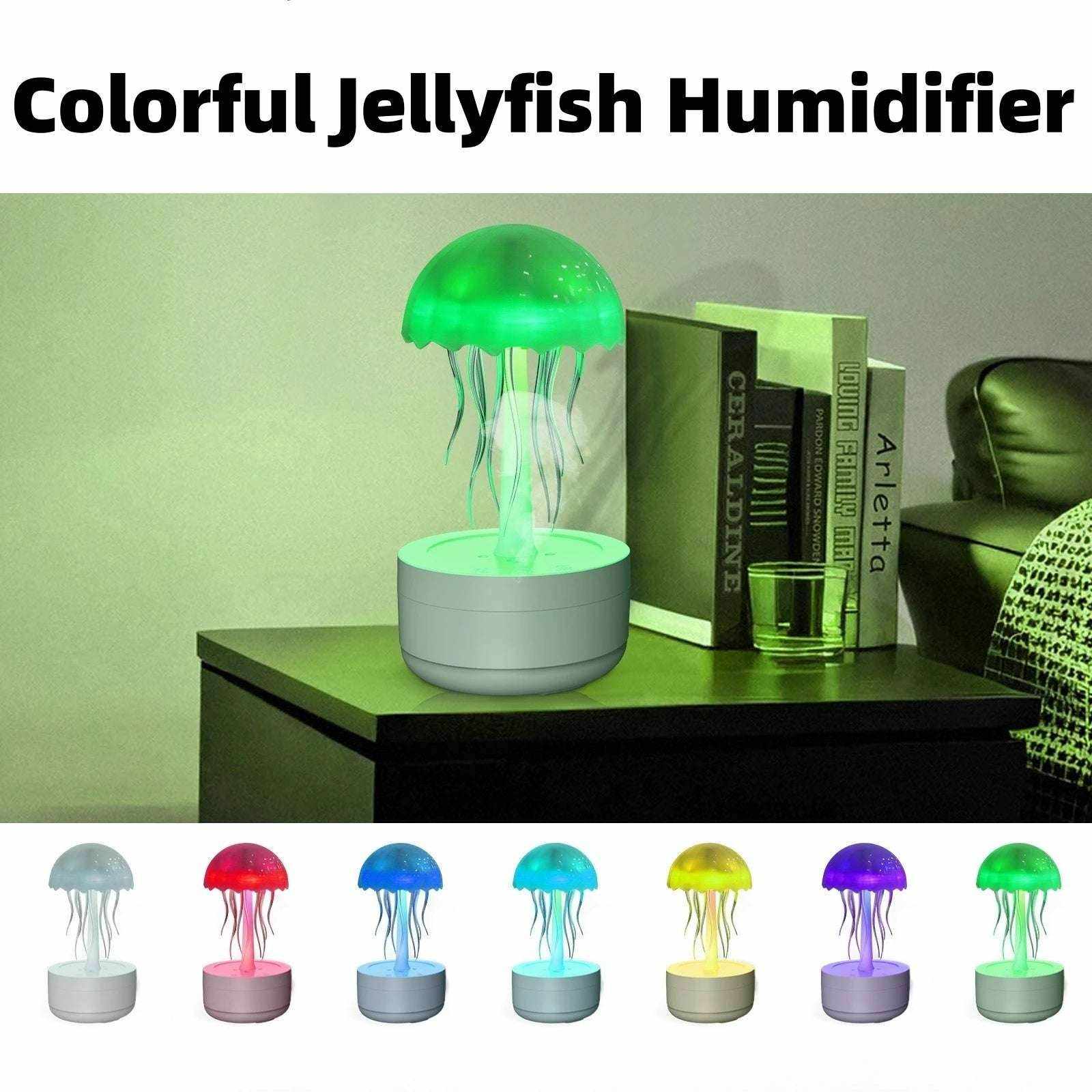 Colorful Jellyfish Humidifier with LED Lighting