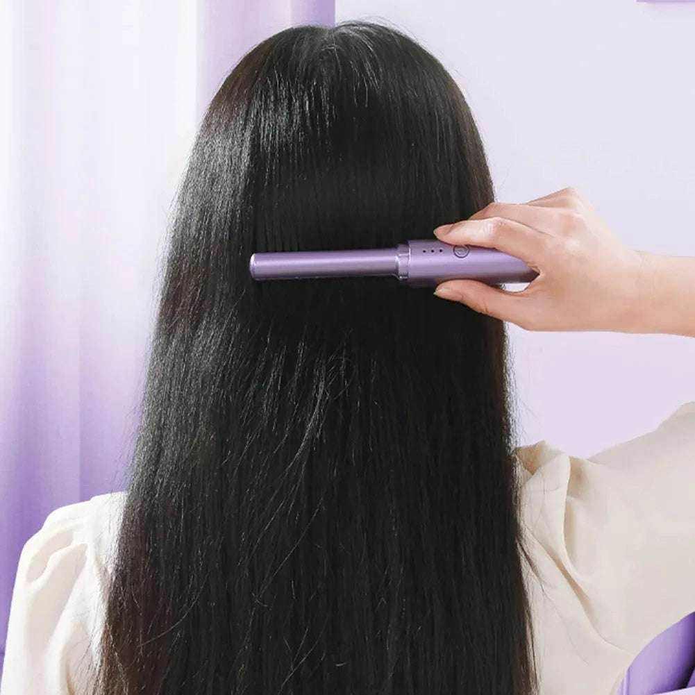 Wireless Hair Straightener Comb & Curler Tool