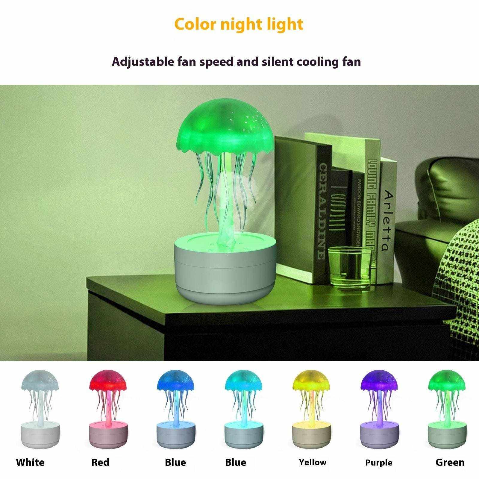 Colorful Jellyfish Humidifier with LED Lighting