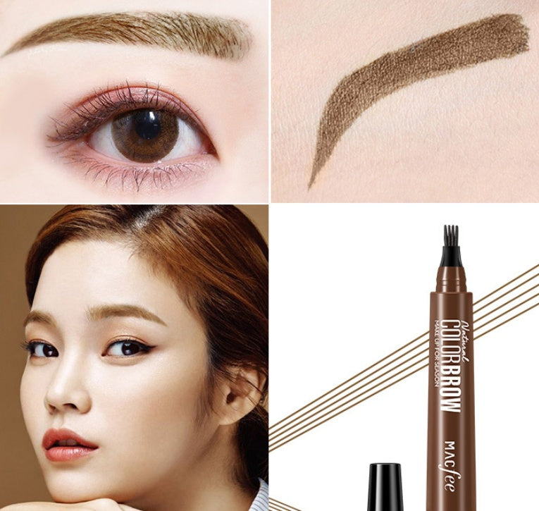 Waterproof sweatproof eyebrow pencil for natural eyebrow shaping and definition