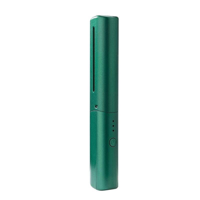 Professional Wireless Hair Straightener Curler Comb in Emerald Green