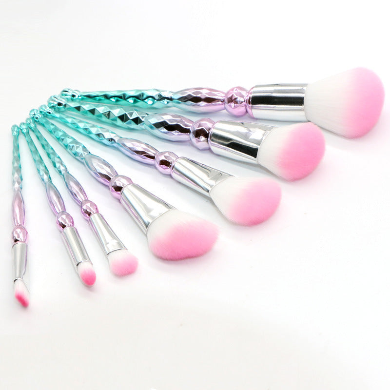 Premium Iridescent Makeup Brush Set