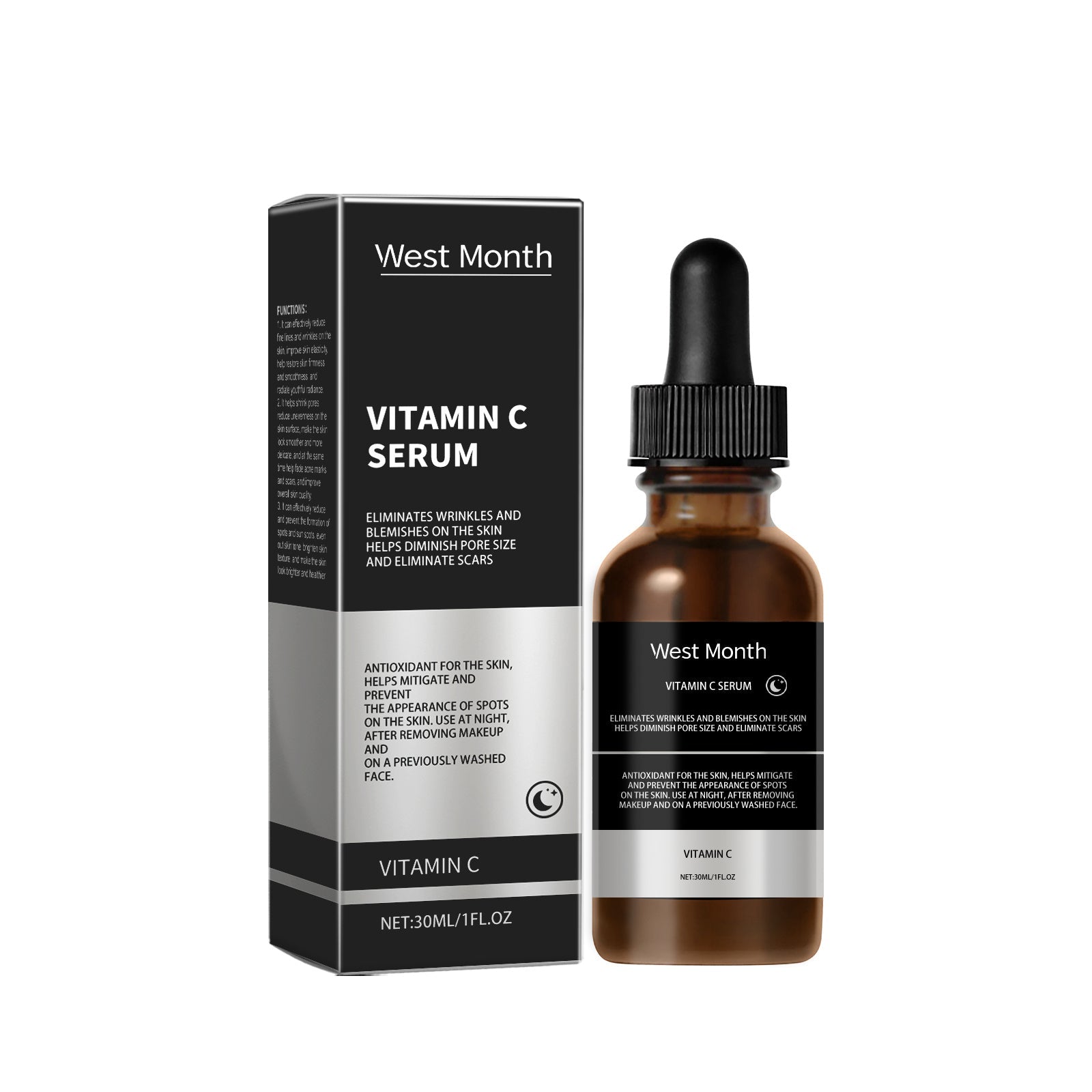 Vitamin C Serum for skin brightening, scar reduction, and antioxidant protection