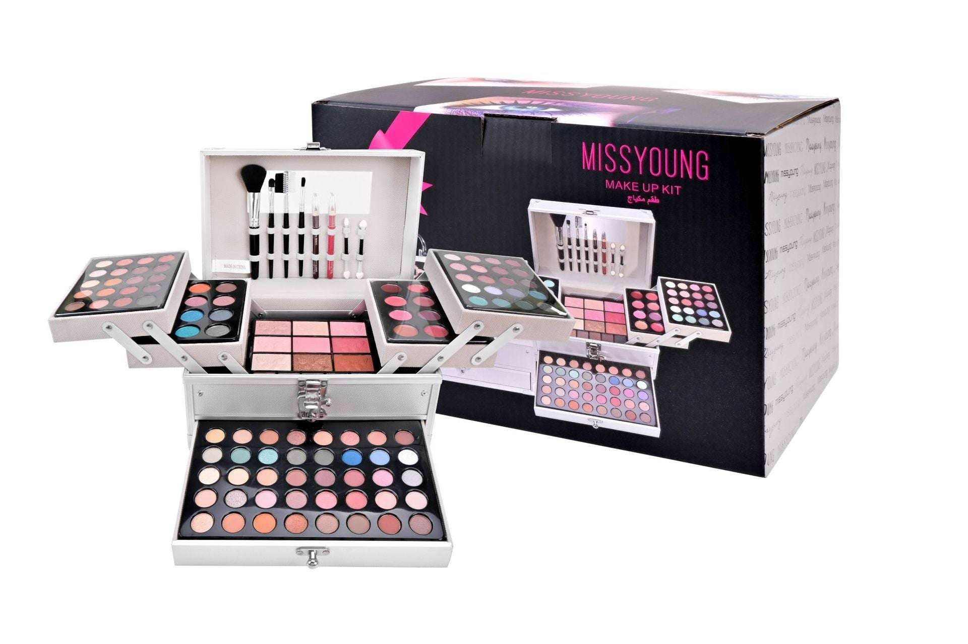 Glamorous Cosmetics Complete Makeup Set with Eyeshadow Palette & Brushes