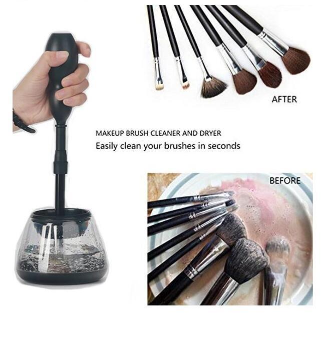 Professional Electric Auto Make Up Brushes Washing Tool that Dries Bristles Quickly and Protects Them