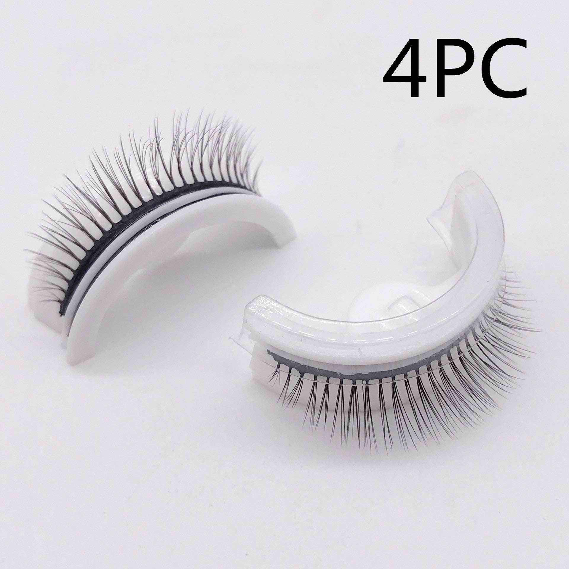 Reusable Mink Lashes - Luxurious 3D False Eyelashes M27 natural style Square box in four colors 4PCS