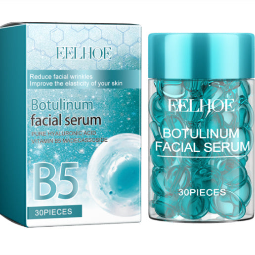 B5 Facial Capsule Serum Botulinum Facial Serum by 6ixDrips - Reduce facial wrinkles, improve skin elasticity in a 30-piece serum capsule.