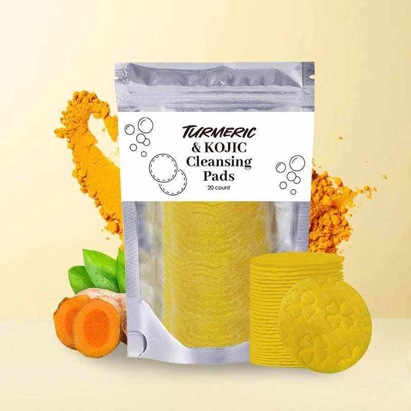 Turmeric Cleansing Pads - Exfoliating and Brightening Sponges