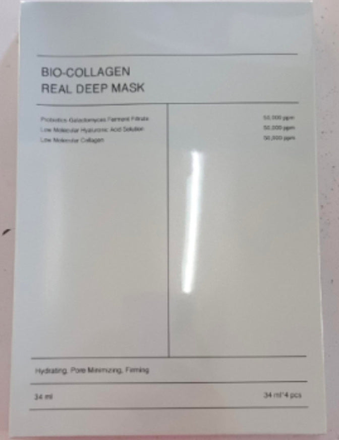 Bio-Collagen Real Deep Mask - Hydrating, Pore Minimizing, Firming Facial Sheet Mask