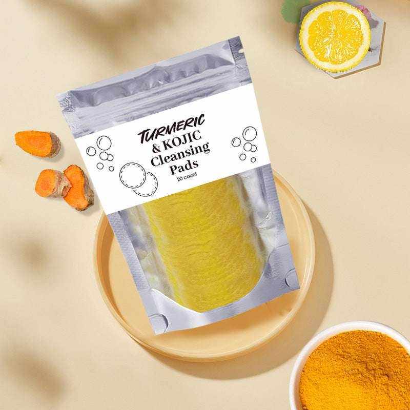 Turmeric Cleansing Pads - Exfoliating and Brightening Sponges