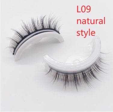 Reusable Mink Lashes - Luxurious 3D False Eyelashes L09 natural style Square box in four colors 1PC