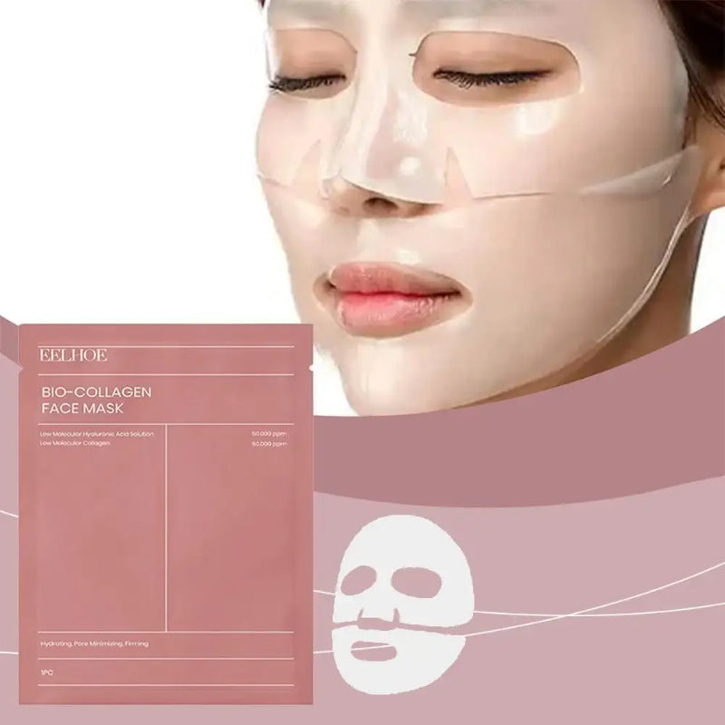 Collagen-infused face mask for hydrating, brightening, and nourishing skin