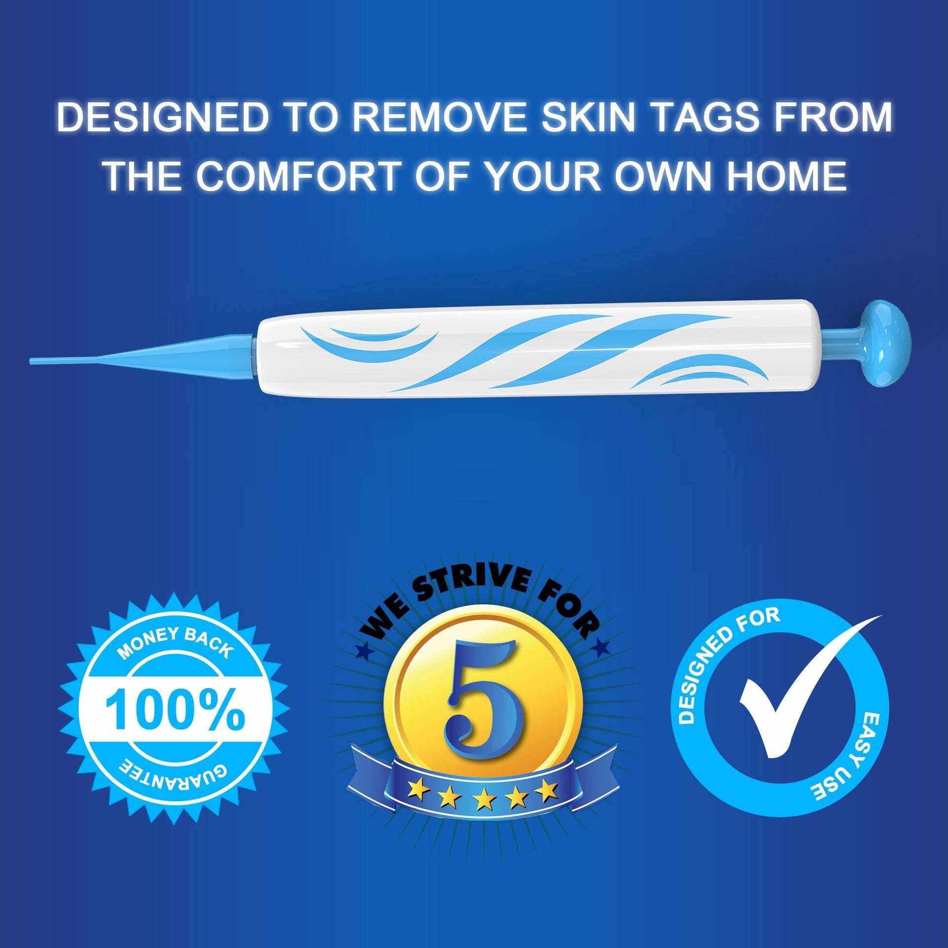 Skin Tag Removal Kit - Home Use for Safe Mole & Wart Removal